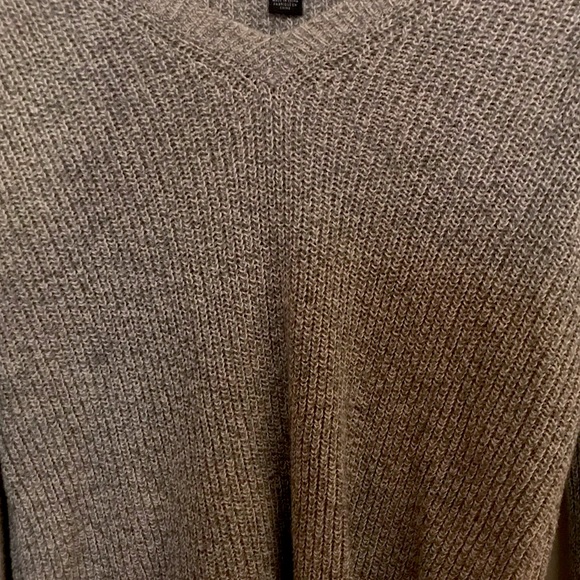 American Eagle Gray Sweater with tassel sleeves - Picture 4 of 5
